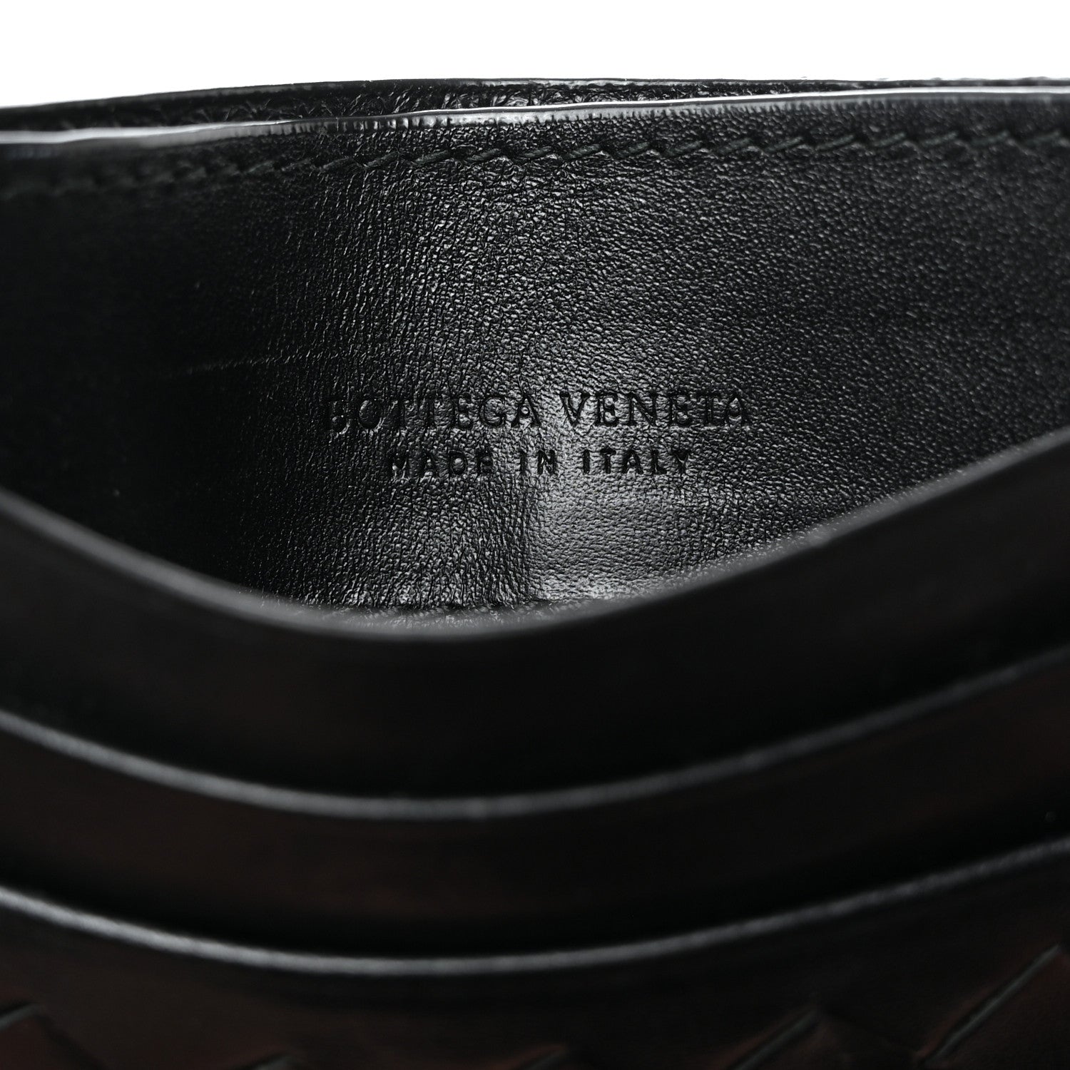 Bottega Veneta Nappa Intrecciato Card Holder Black 6 of 8
