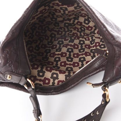 Gucci Guccissima Large Biba Hobo Dark Brown 4 of 8