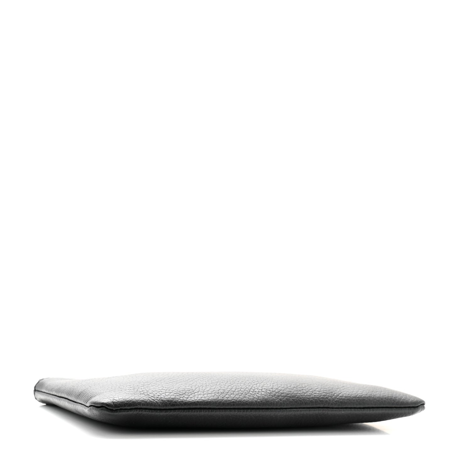 Calfskin Large Bamboo Clutch Black