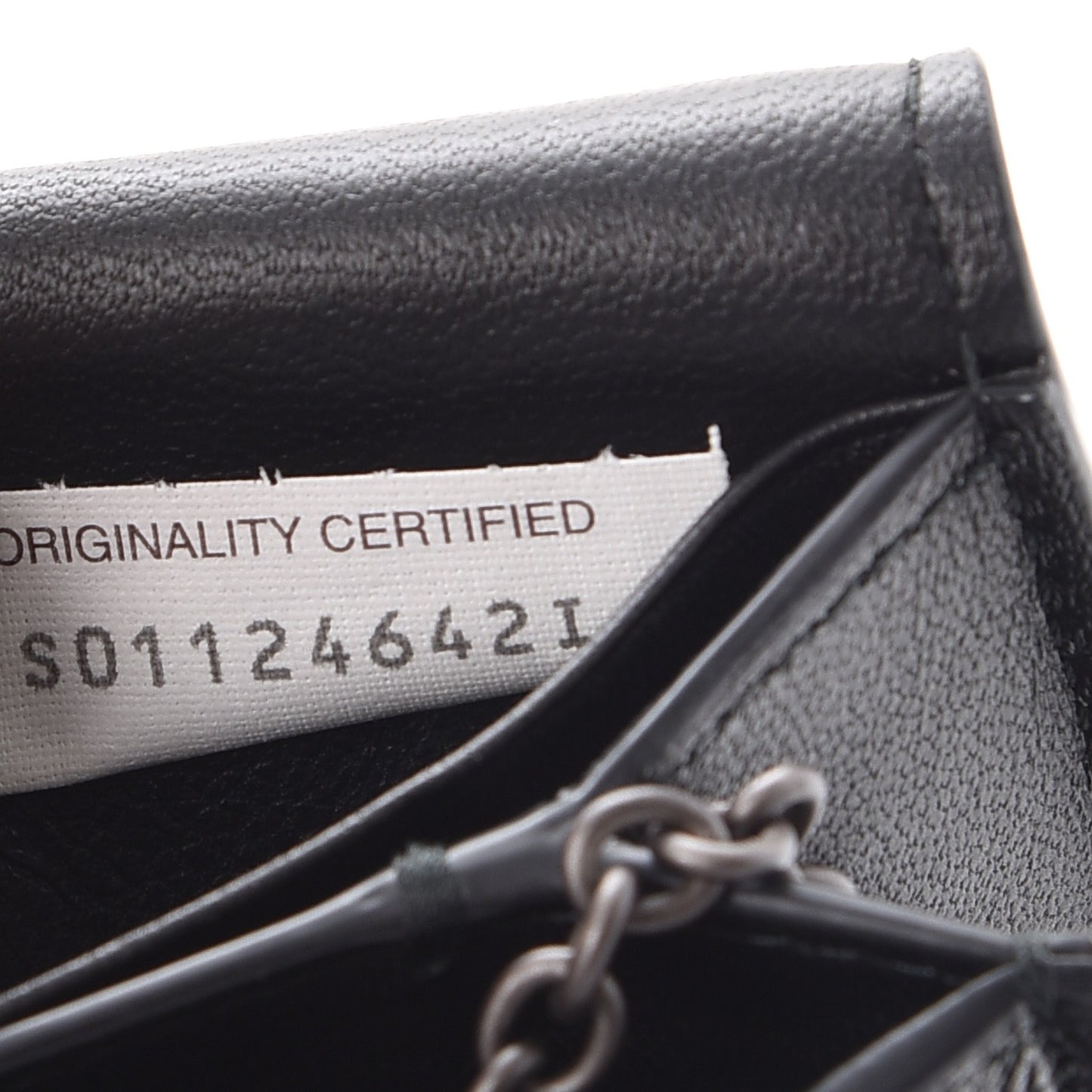 Nappa Intrecciato Continental Wallet on Chain Nero Black