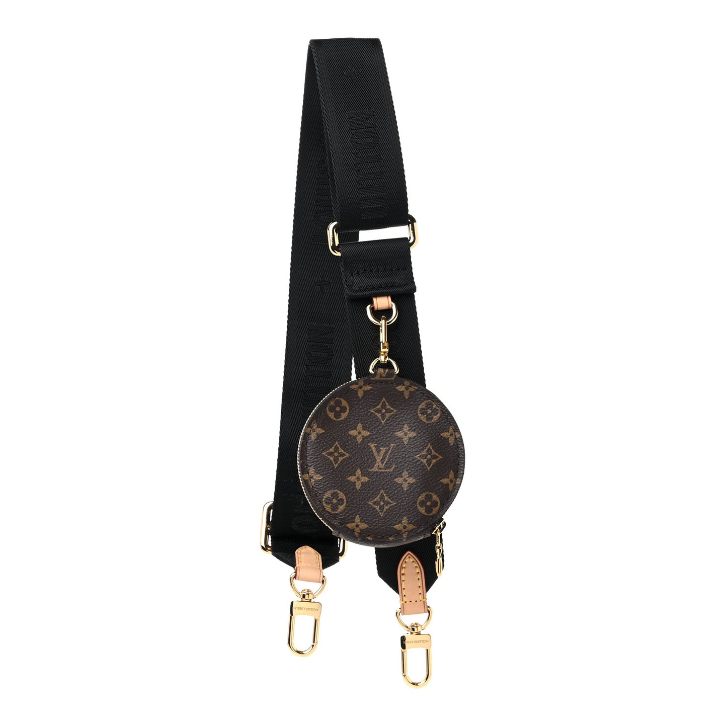 Monogram Multi Pochette Accessories Bandouliere Shoulder Strap Black