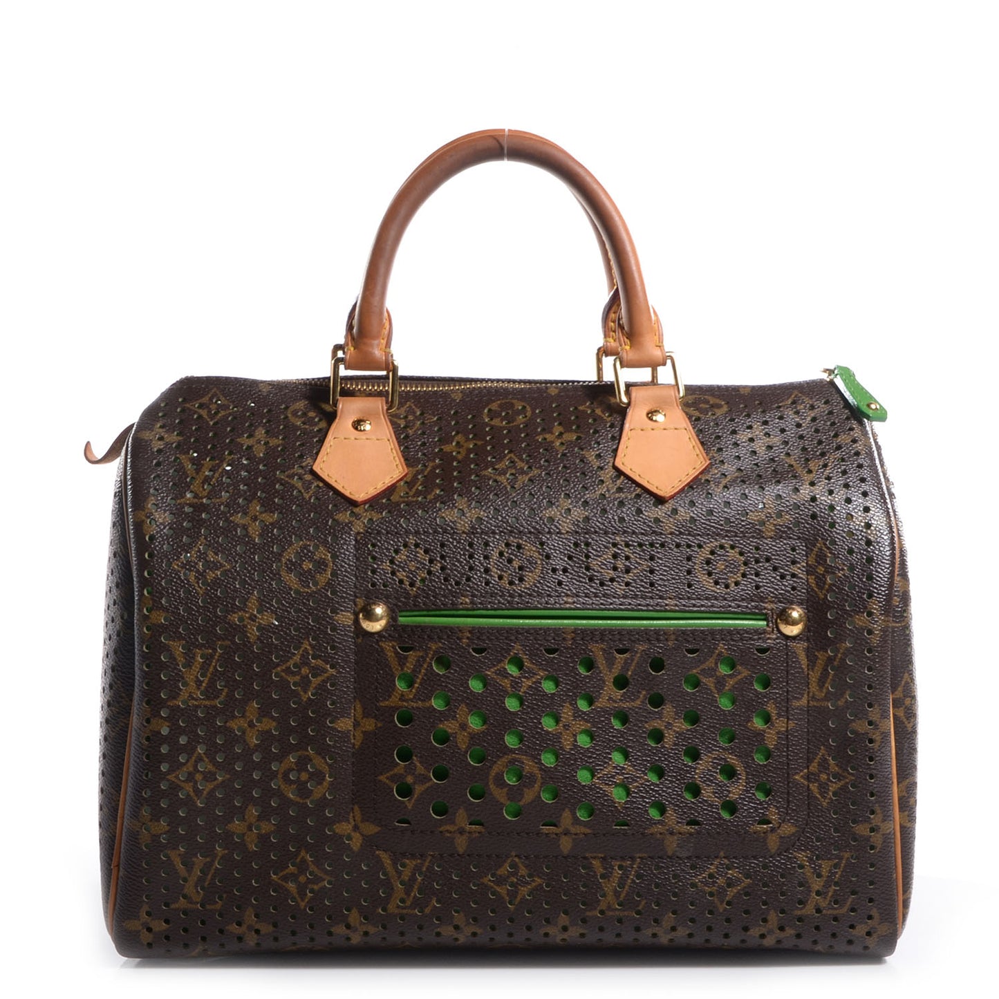 Monogram Perforated Speedy 30 Green