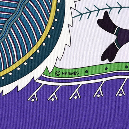 Hermes Silk La Vie Du Grand Nord Scarf 90 3 of 5