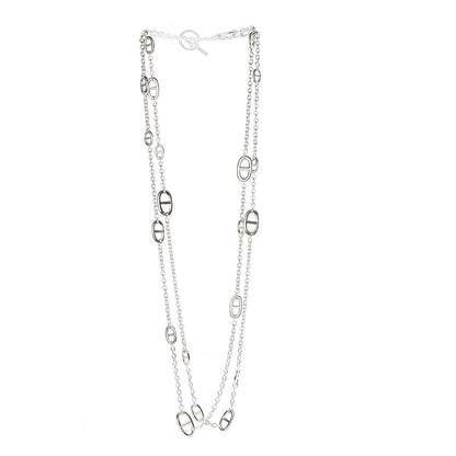 Hermes Sterling Silver Farandole Necklace 160 3 of 6