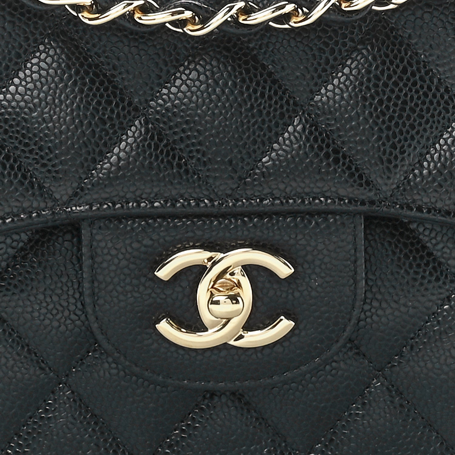 Chanel Caviar Quilted Jumbo Double Flap Black 10 of 14