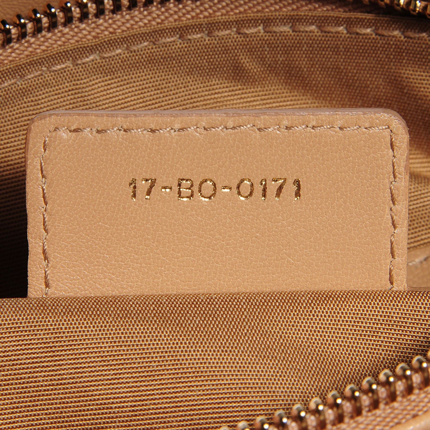 Calfskin Cannage Granville Polochon Beige