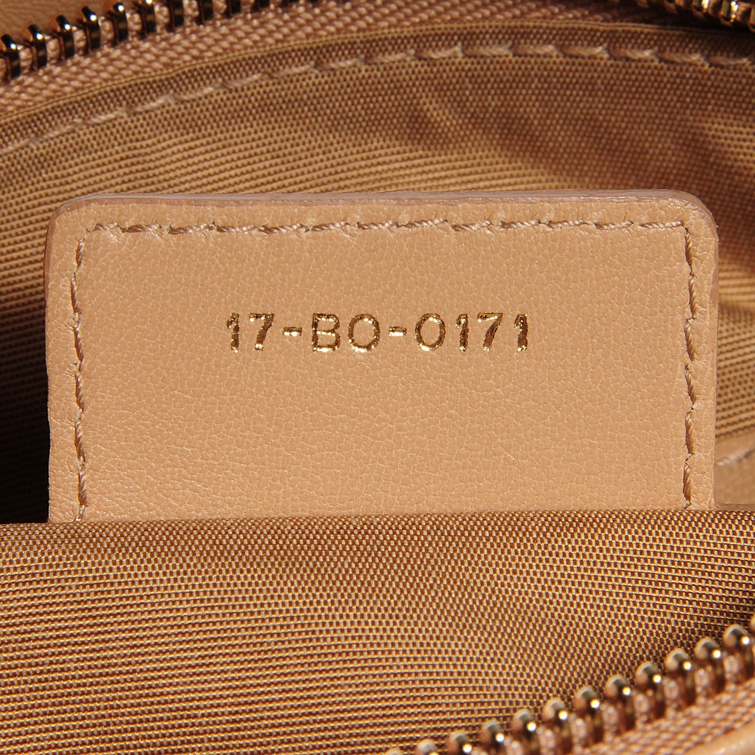 Christian Dior Calfskin Cannage Granville Polochon Beige 9 of 9