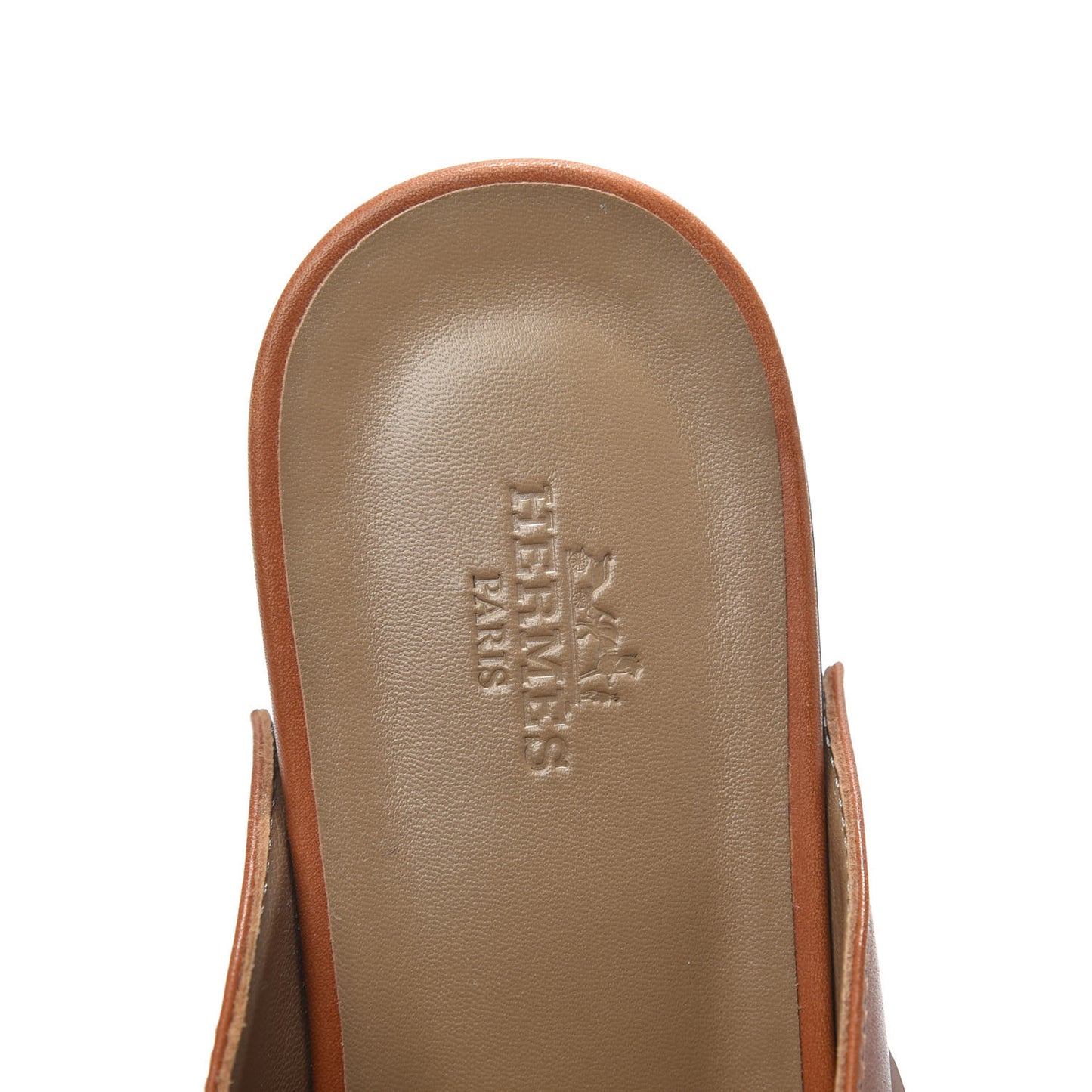 Heritage Calfskin Carlotta Mules 37 Naturel