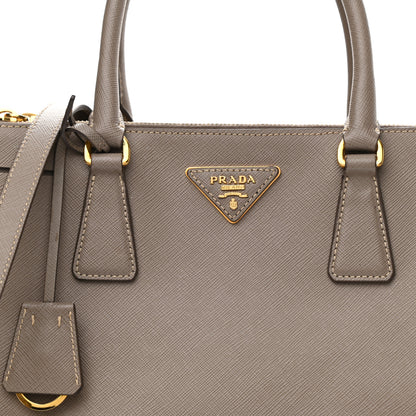 Prada Saffiano Small Galleria Double Zip Tote Argilla 7 of 11