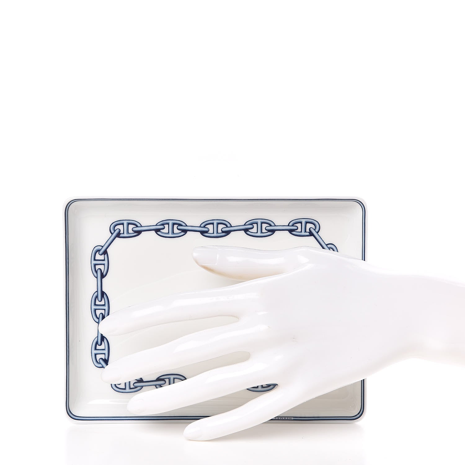 Hermes Porcelain Chaine d'Ancre Sushi Plate 2 of 6