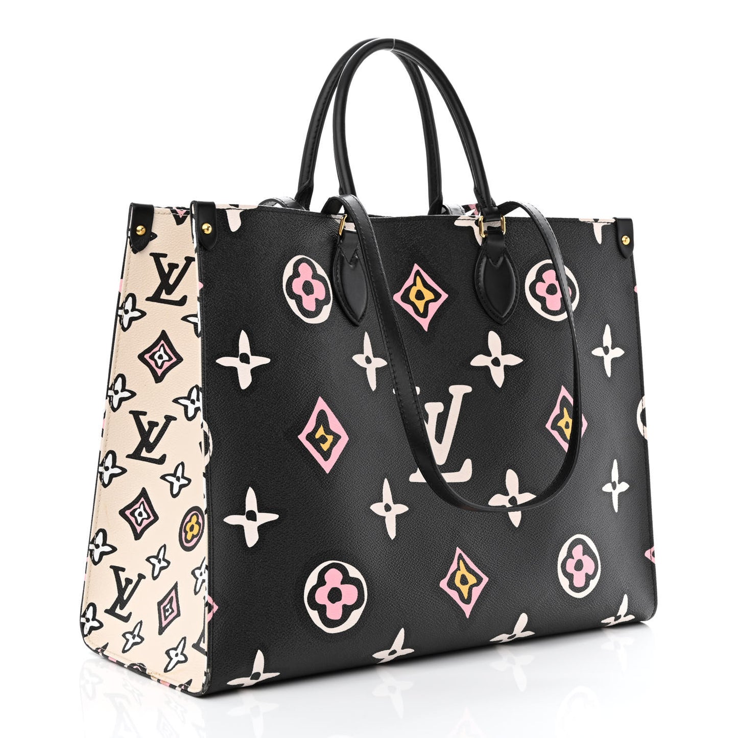 Monogram Giant Wild At Heart Onthego GM Black