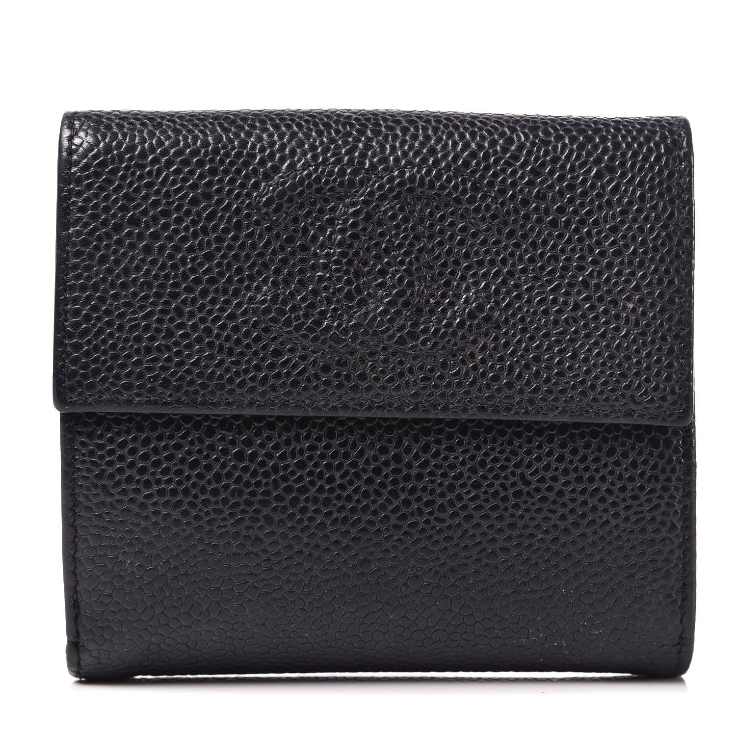 Chanel Caviar Timeless CC Compact Flap Wallet Black 1 of 9