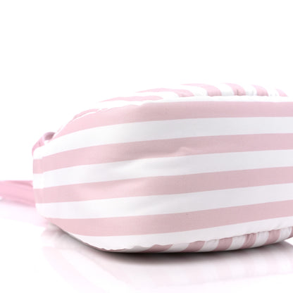 Prada Re-Nylon Soft Padded Striped Small Double Handled Shoulder Bag Alabastro 7 of 8