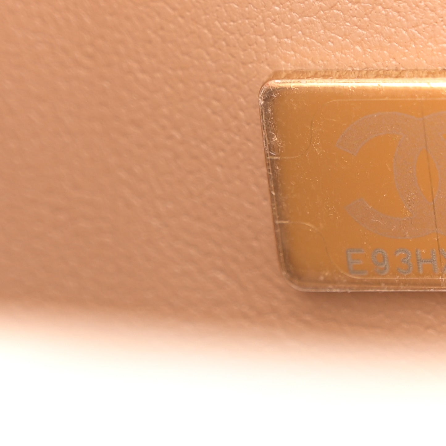Lambskin Quilted Small Double Flap Beige