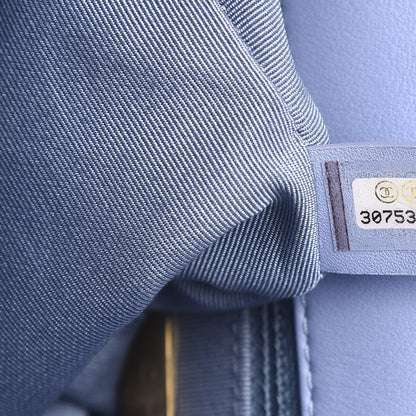 Chanel Sequin Quilted Medium 19 Flap Light Blue 8 of 10