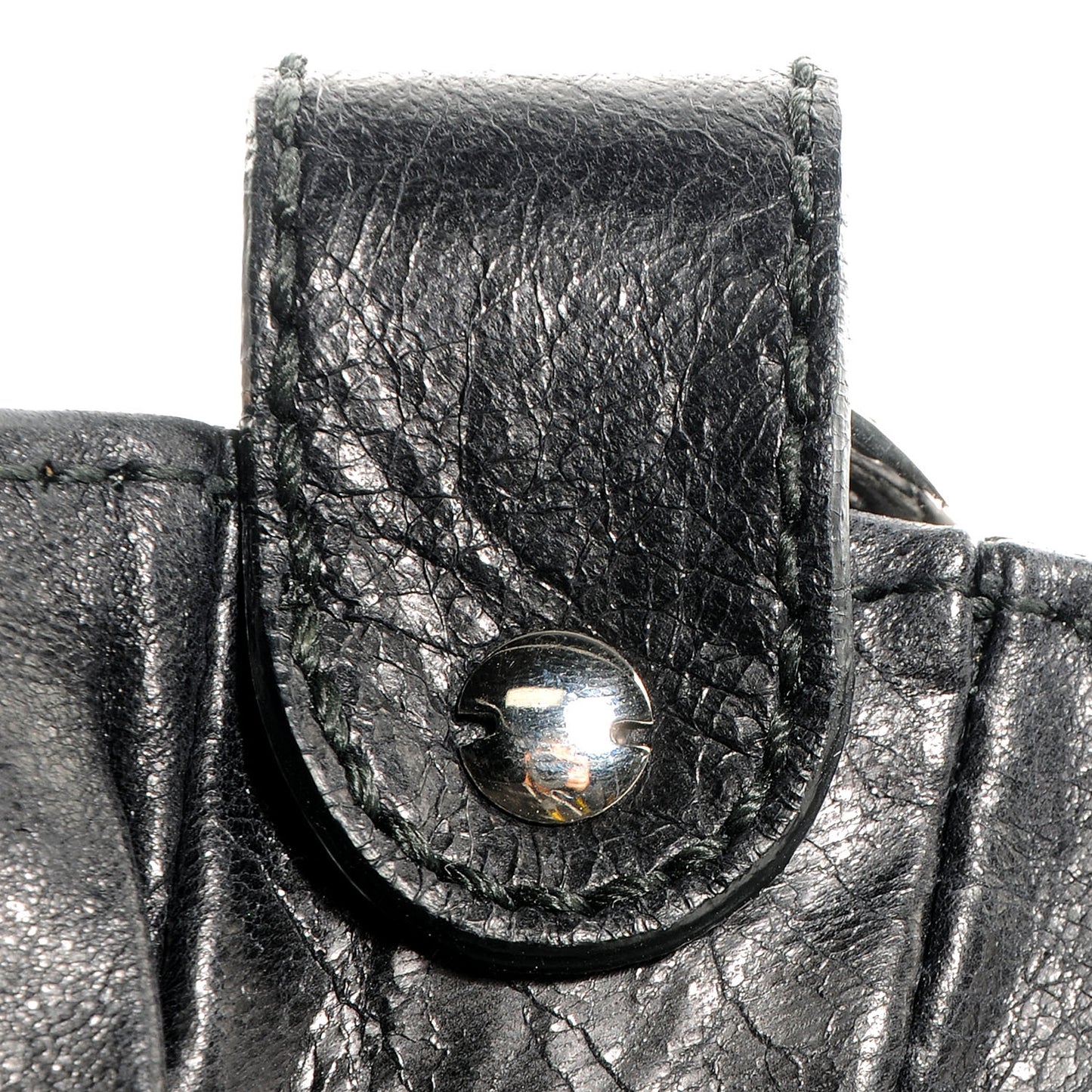 Agneau Giant 12 Silver Hardware Hip Black