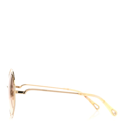 Chloe Oversized Round Carlina Oversized Round Sunglasses CH0045S Gold 3 of 7