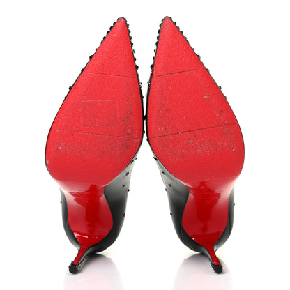 Christian Louboutin Kid Degrastrasss 100 Pumps 39 Hematite Black 4 of 4