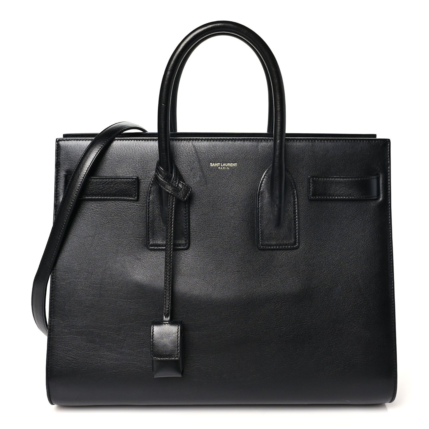 Calfskin Small Sac De Jour Black