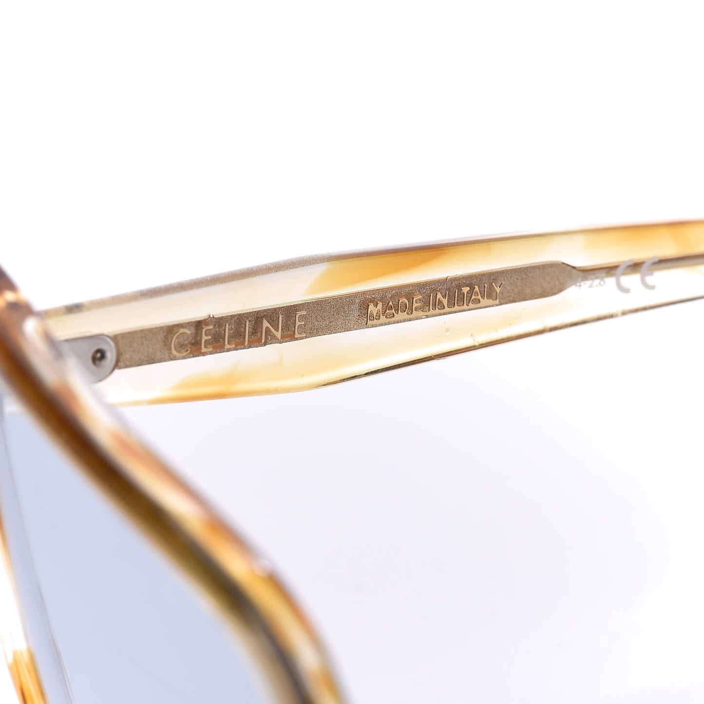 Acetate Cat Eye Sunglasses CL400471 Yellow Blue