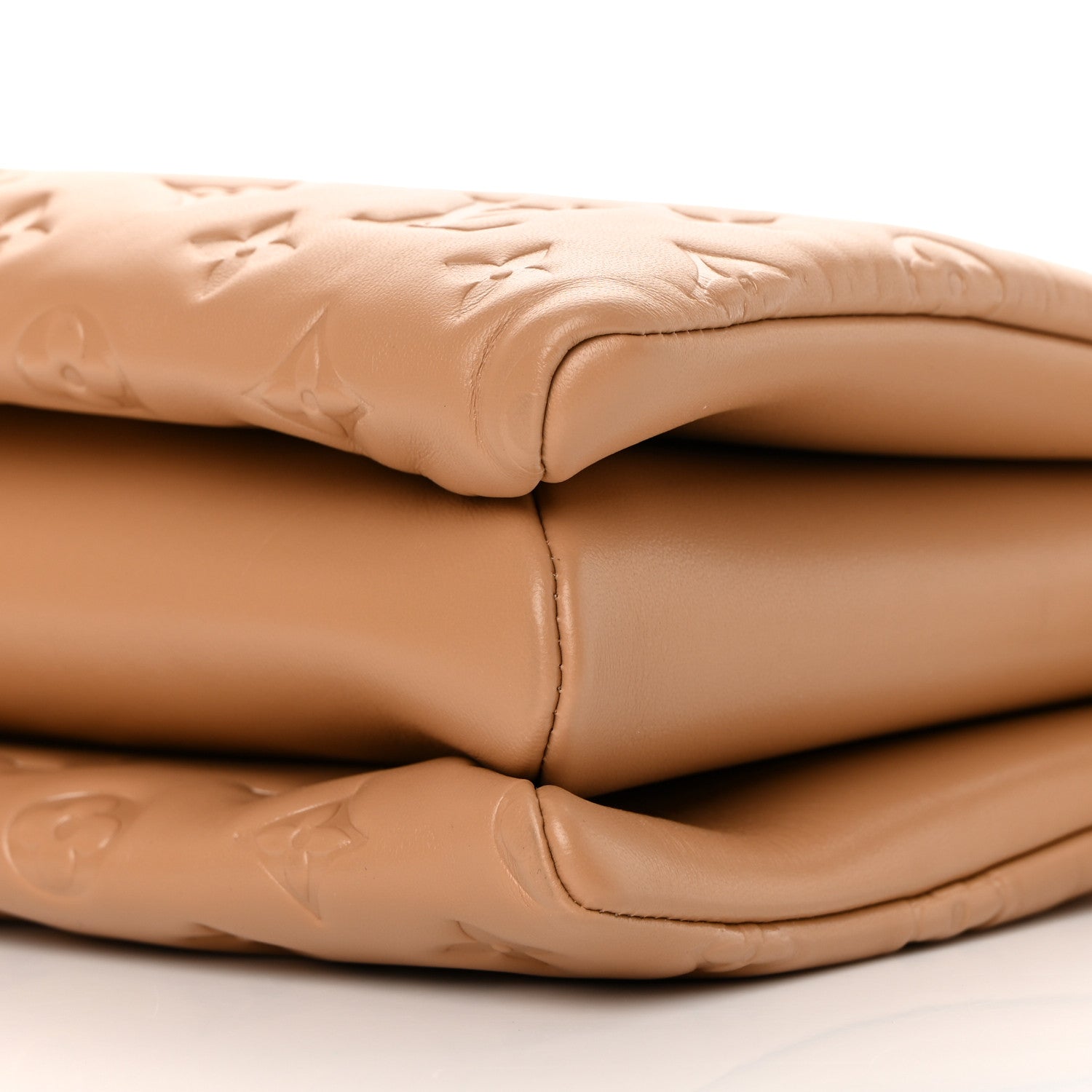 Louis Vuitton Lambskin Embossed Monogram Coussin PM Camel 11 of 12