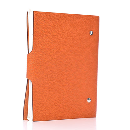 Hermes Togo Ulysse MM Notebook Cover Orange 3 of 8