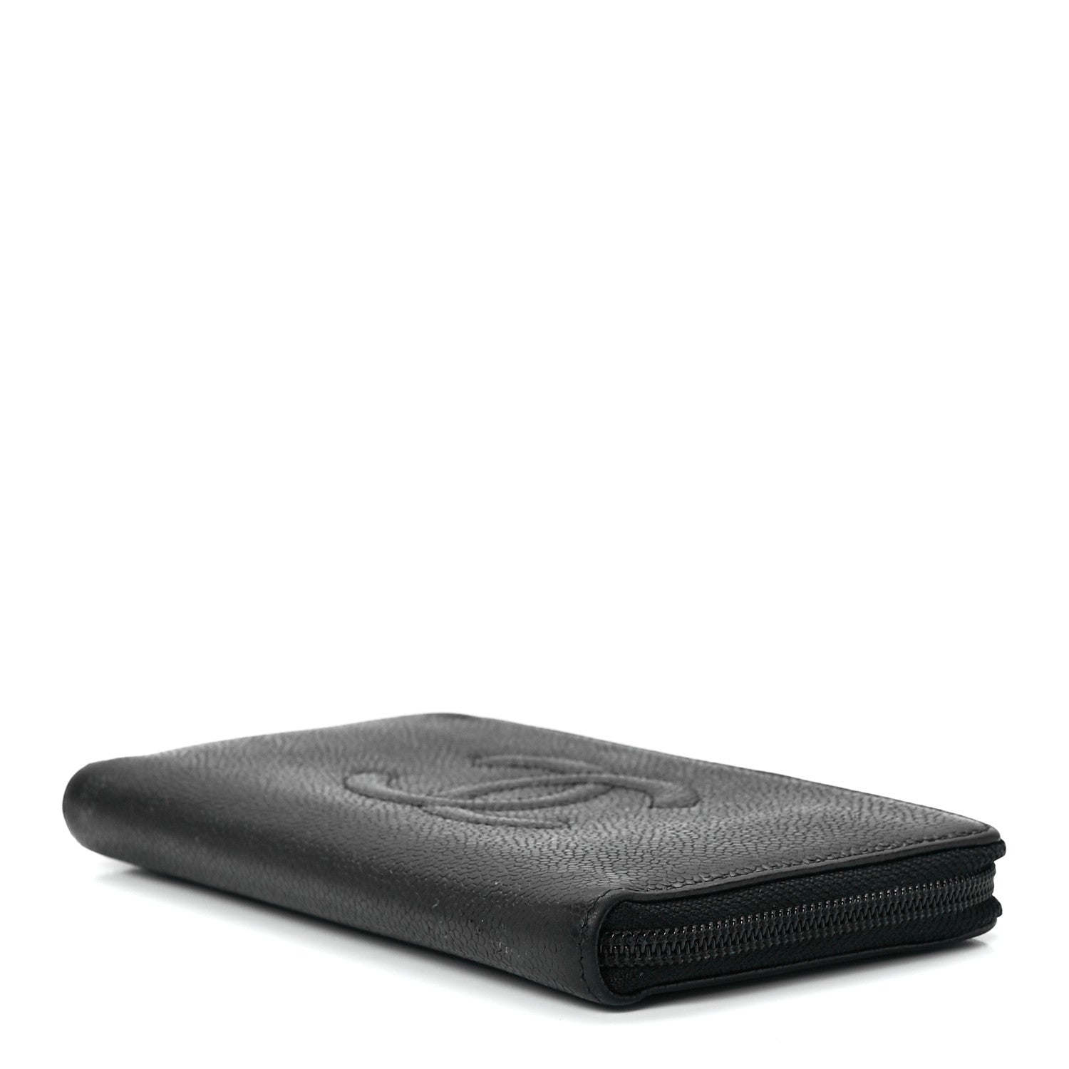 Chanel Caviar Large Timeless CC Zip Around Wallet Black 10 of 12