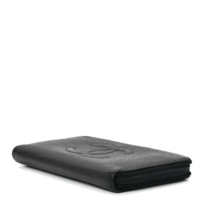 Chanel Caviar Large Timeless CC Zip Around Wallet Black 10 of 12