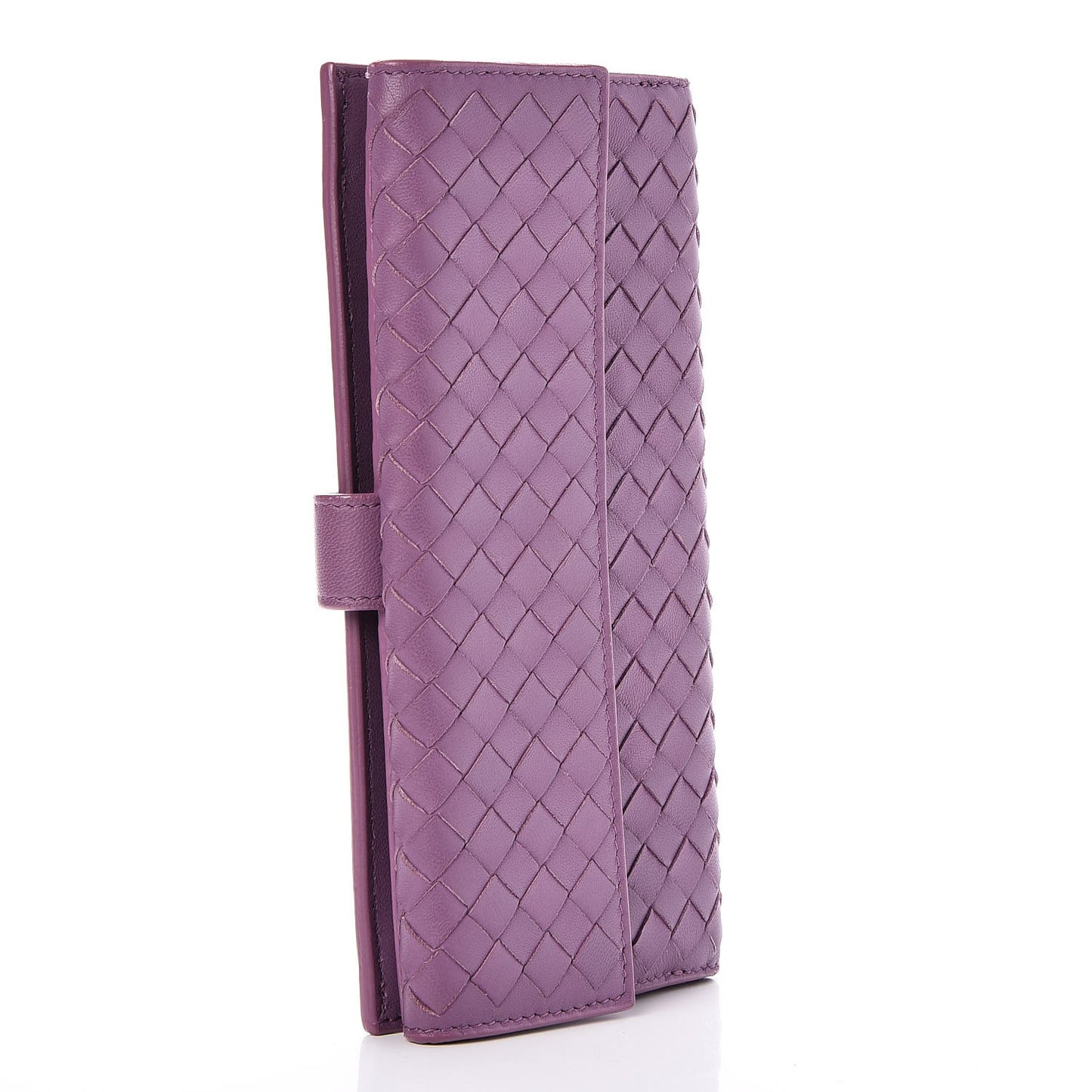 Nappa Intrecciato Continental Wallet Lilac