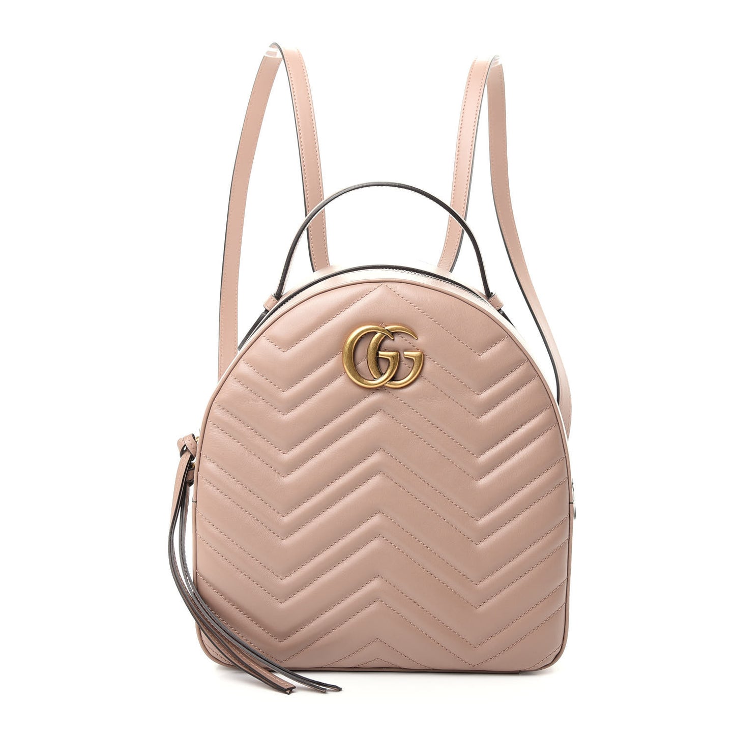 Calfskin Matelasse GG Marmont Dome Backpack Porcelain Rose