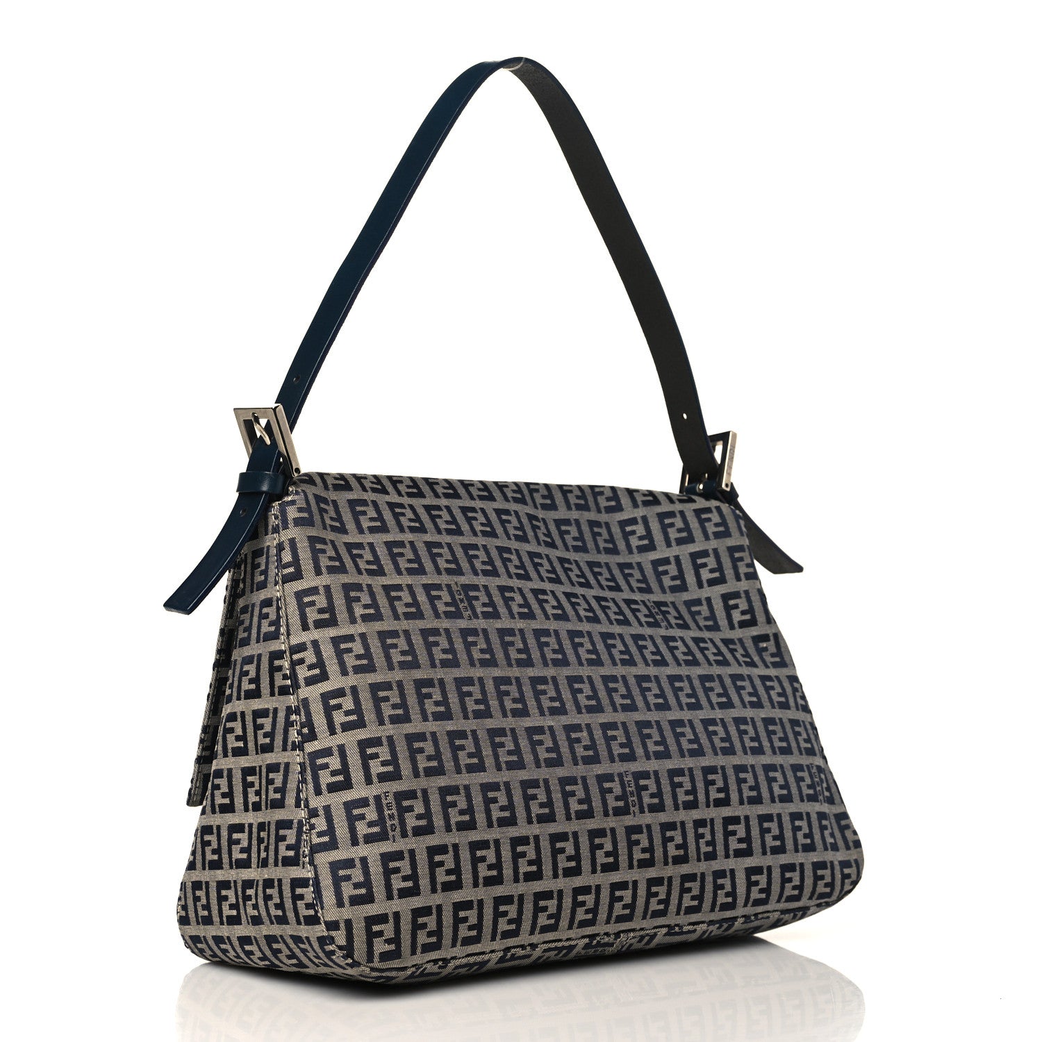 Fendi Zucchino Mama Baguette Navy 3 of 8