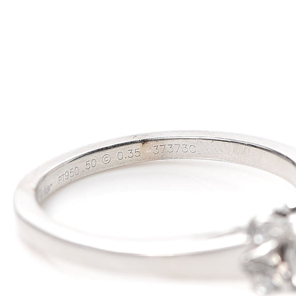 Cartier Platinum Diamond .35ct Ballerine Engagement Ring 49 5 5 of 5
