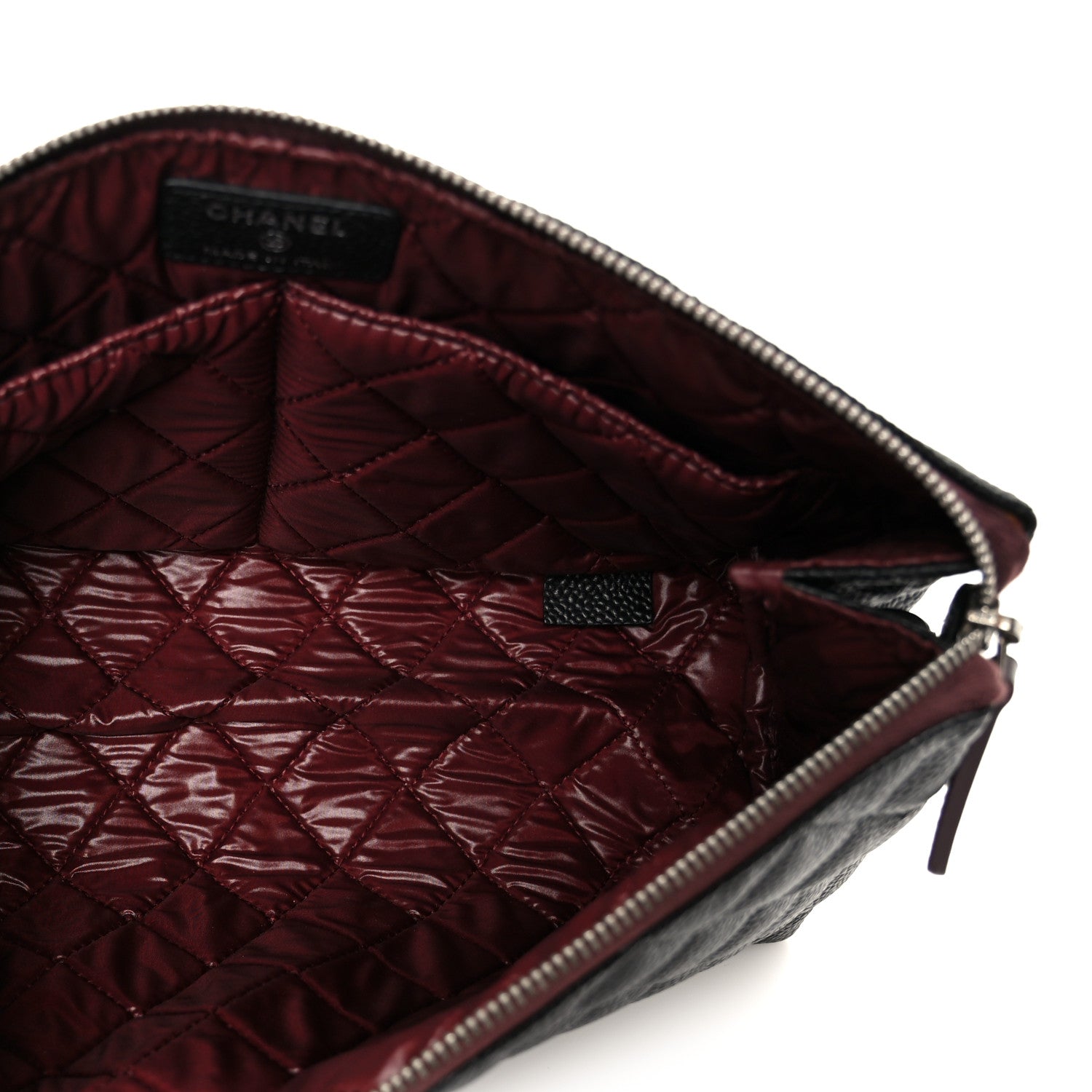 Chanel Caviar Quilted Cosmetic Case Black 5 of 10