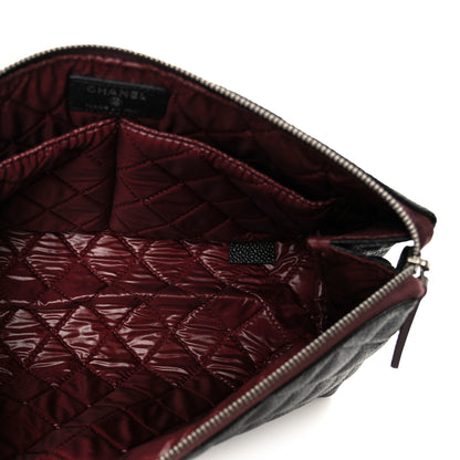 Chanel Caviar Quilted Cosmetic Case Black 5 of 10