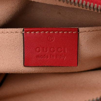 Gucci Calfskin Matelasse GG Marmont Belt Bag 85 34 Hibiscus Red 6 of 14