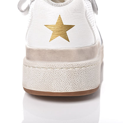 Saint Laurent Perforated Calfskin Mens Jeddo Sneakers 43 White 18 of 19