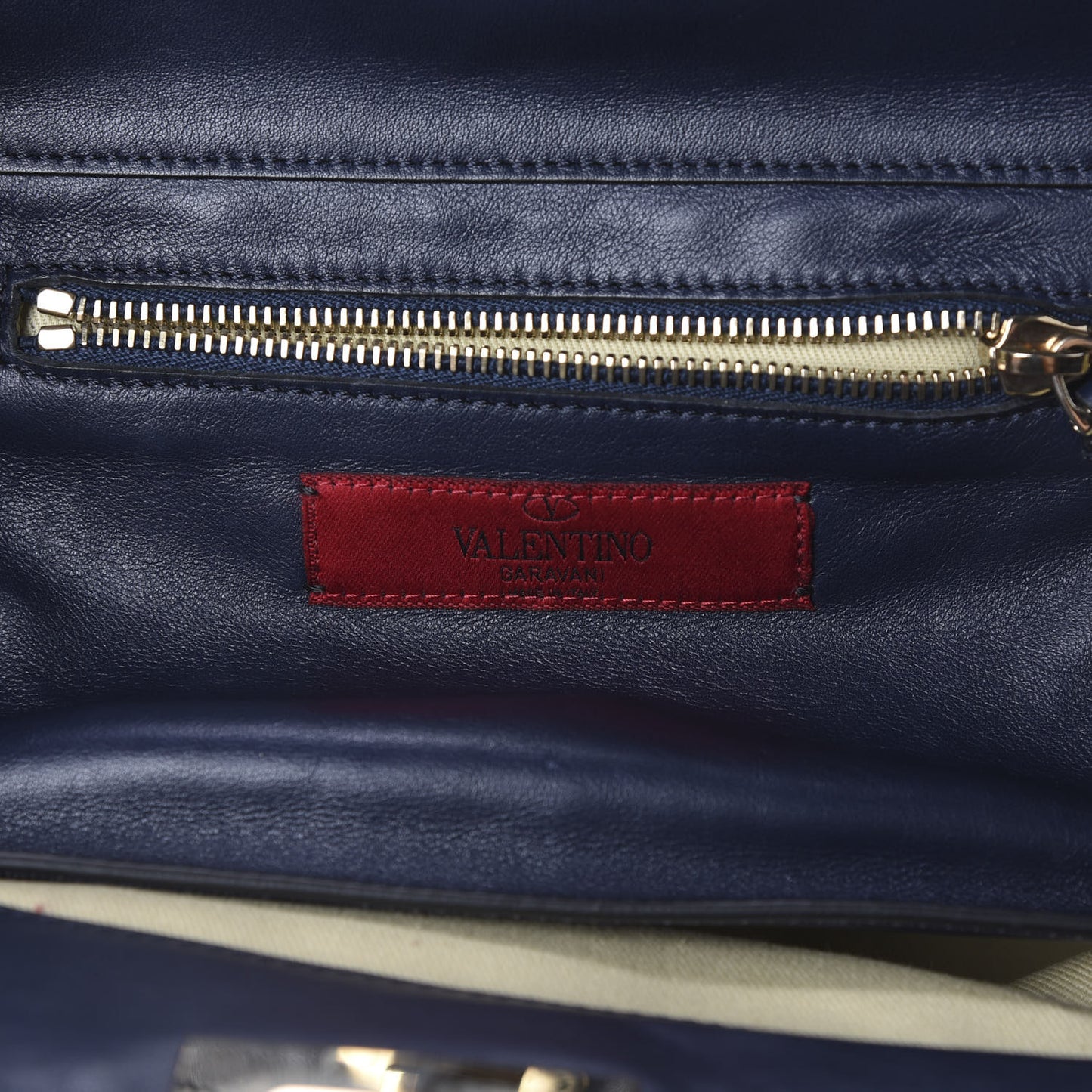 Vitello Small Rockstud Tote Marine