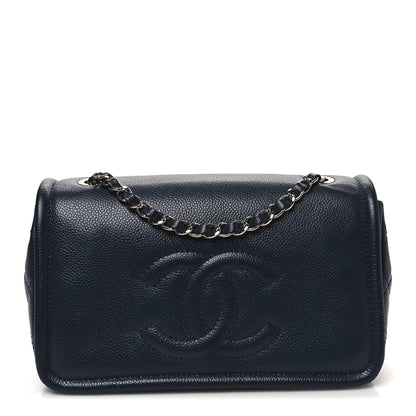 Chanel Caviar Medium Timeless CC Flap Navy Blue 1 of 10