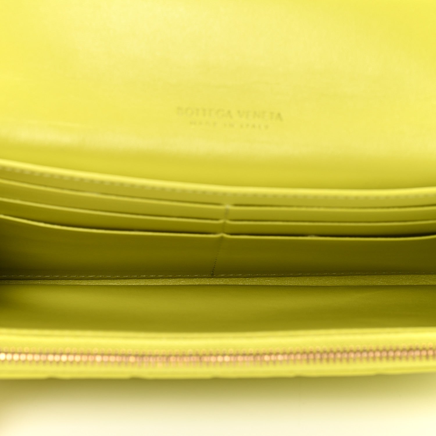 Bottega Veneta Nappa Intrecciato Zip Flap Wallet Kiwi 5 of 8