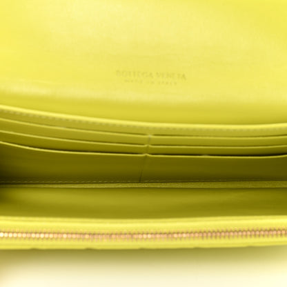 Bottega Veneta Nappa Intrecciato Zip Flap Wallet Kiwi 5 of 8