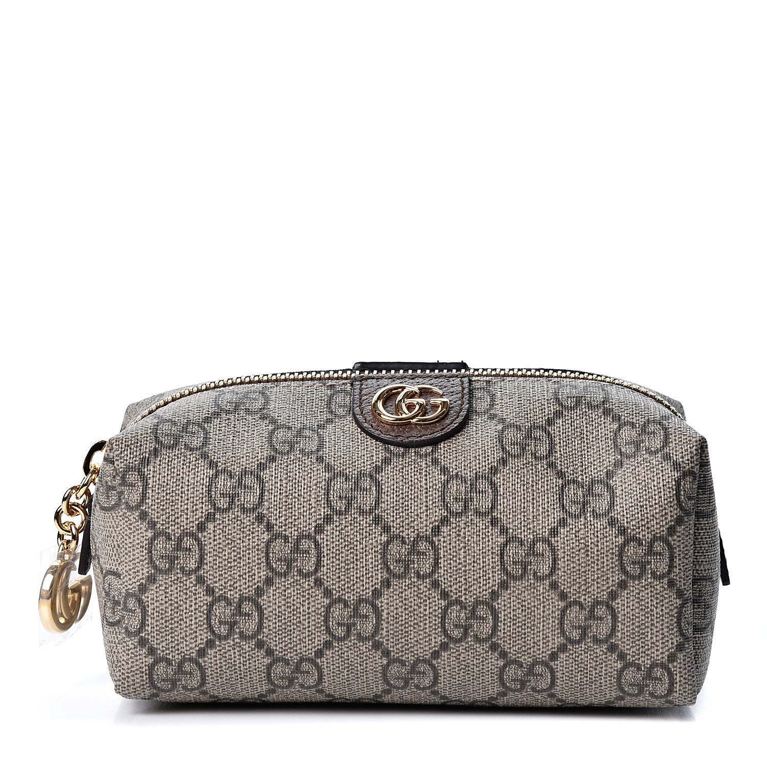 Gucci Soft GG Supreme Monogram Calfskin Small Ophidia Cosmetic Case Beige Ebony New Acero 1 of 9