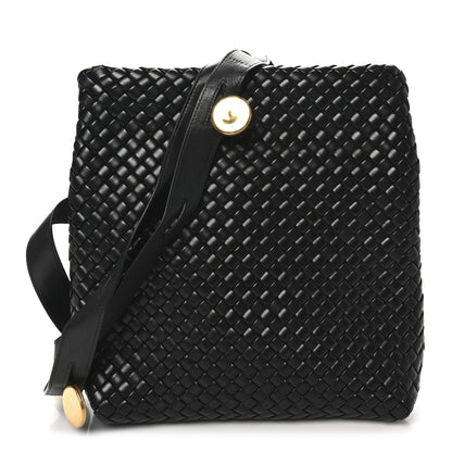 Bottega Veneta Nappa Intrecciato The Fold Crossbody Black 1 of 9