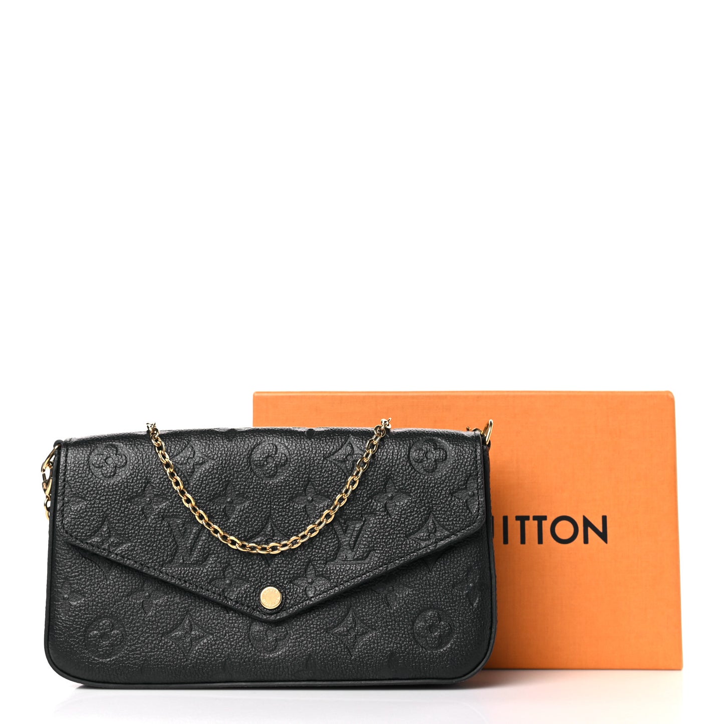 Empreinte Pochette Felicie Chain Wallet Black