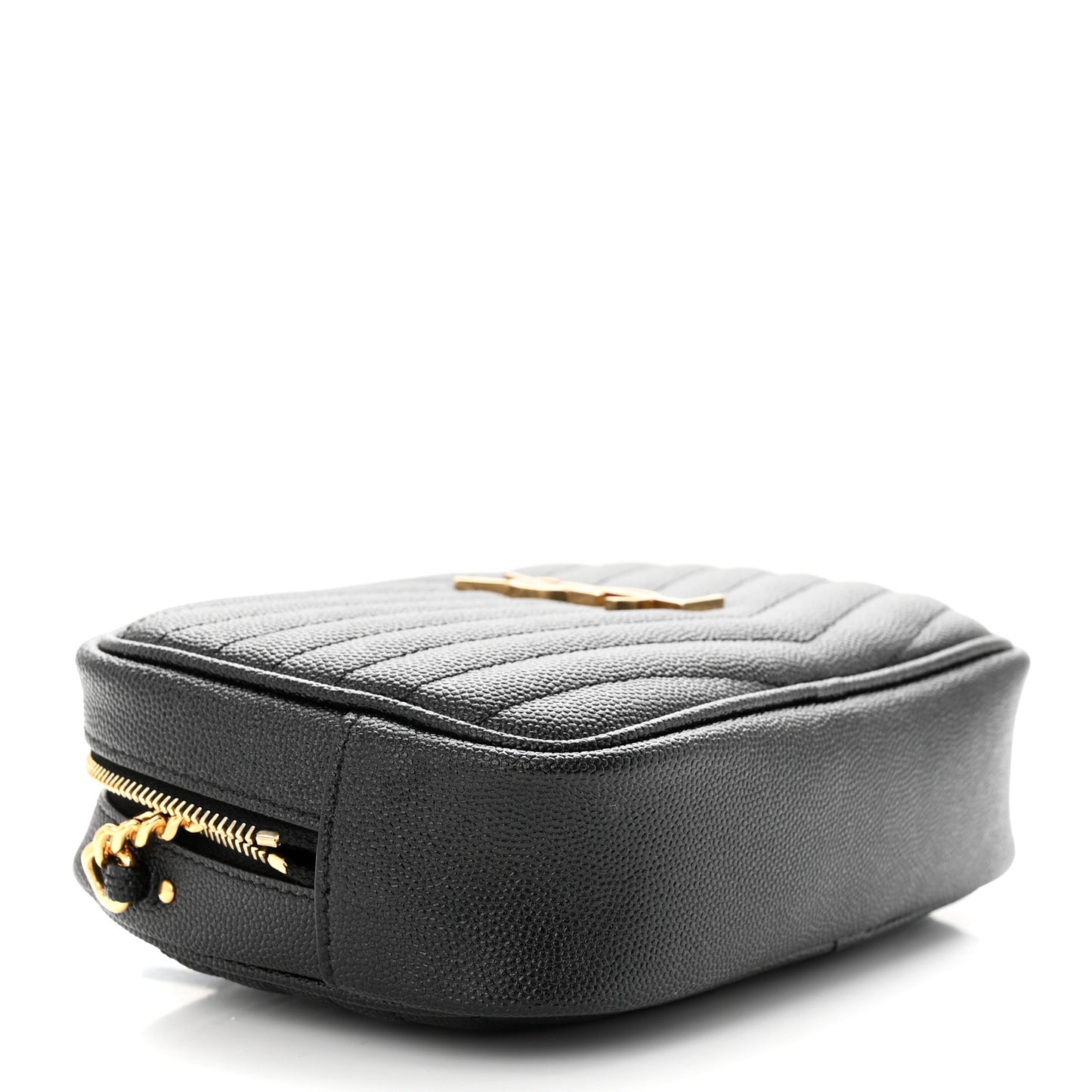 Grain De Poudre Matelasse Monogram Mini Lou Camera Bag Black