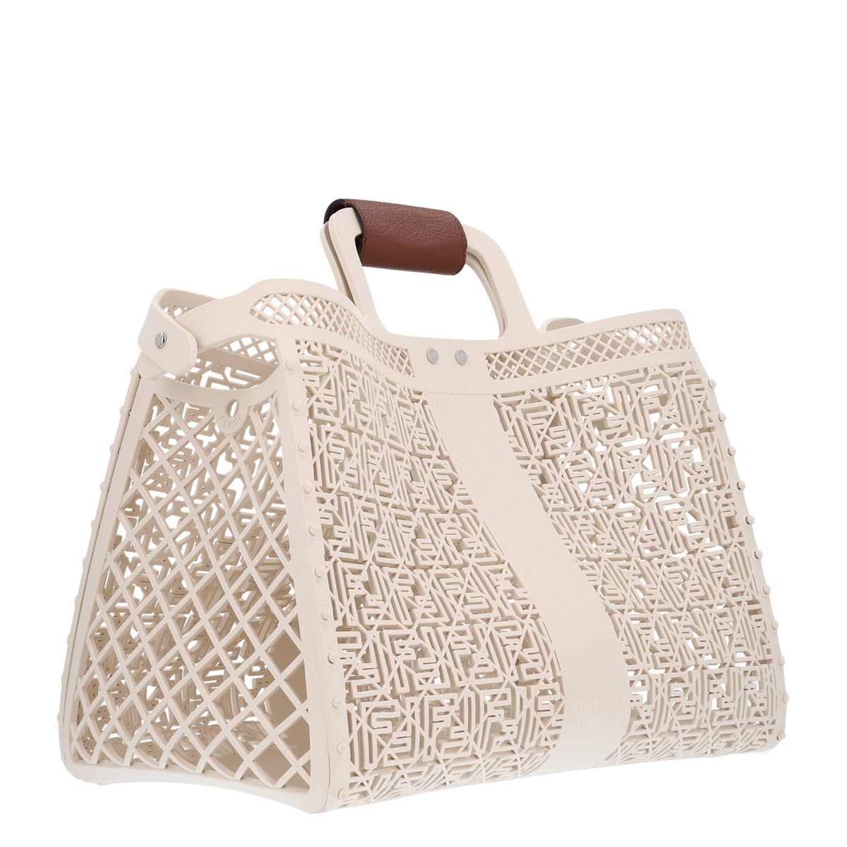 Recycled Plastic Basket Forty8 Satchel White