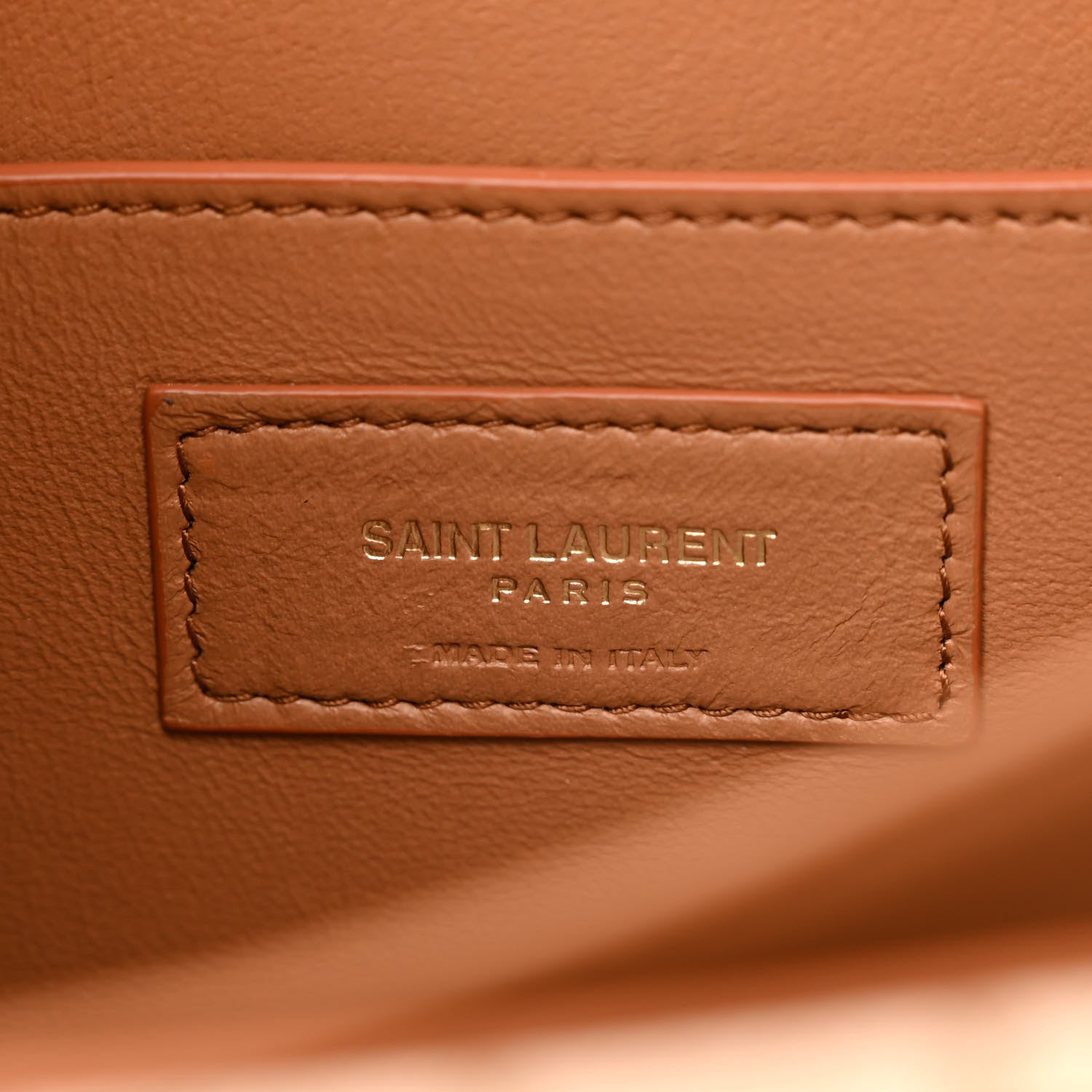 Saint Laurent Canvas All-Over Monogram Small Le Monogramme Satchel Beige Kaki Brown Gold 5 of 10