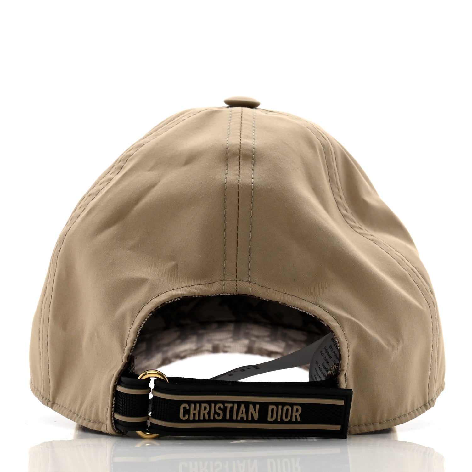 Christian Dior Polyester Baseball Hat Cap Beige 6 of 9