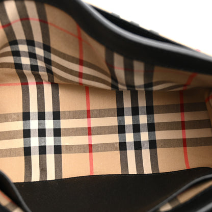 Burberry Grainy Calfskin Vintage Check Note Crossbody Bag Black 5 of 10