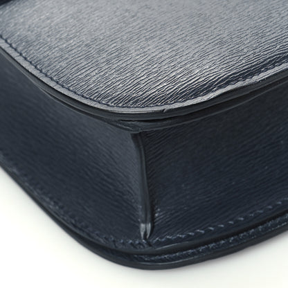 Celine Liege Calfskin Medium Classic Box Flap Bag Dark Blue 8 of 9