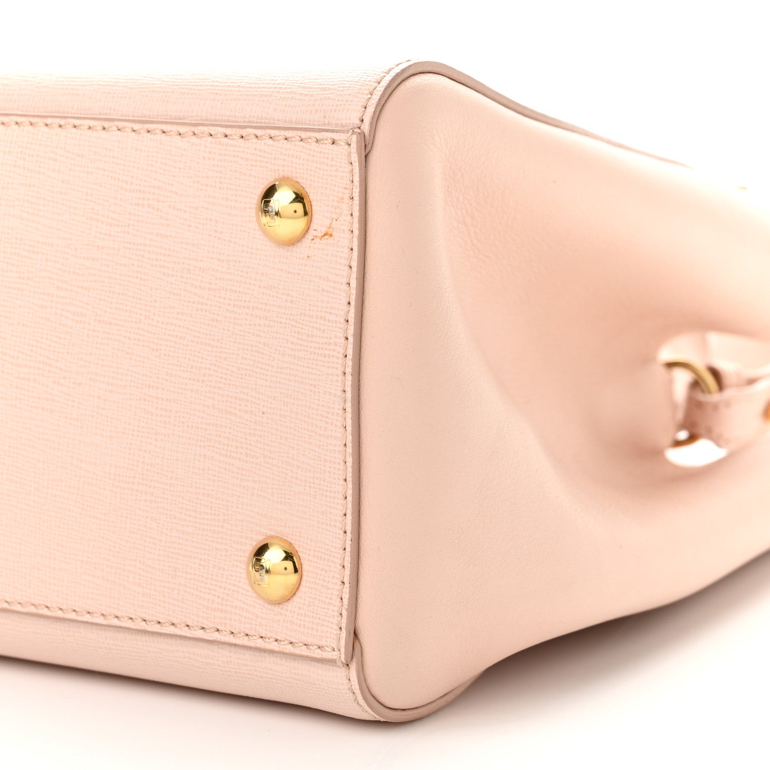 Fendi Vitello Elite Flamingo Petite 2Jours Tote Rosa Plaster 8 of 9